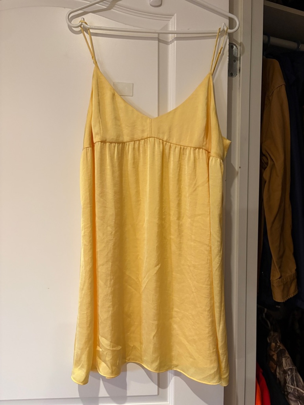 Aritzia Lover Satin Mini Dress